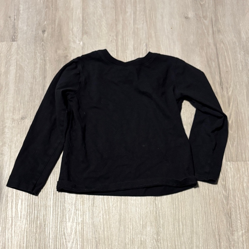 French Toast Classic Black Kids Long Sleeve Shirt